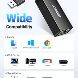 USB 3.0 Gigabit Ethernet Adapter 10/100/1000 (Black)
