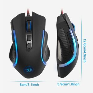 M607 8 Buttons Gaming Mouse (R G B, 7200DPI)