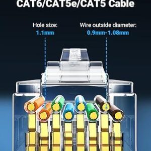 Cat 6 Unshielded RJ45 Modular Plugs 50-Pack -50962