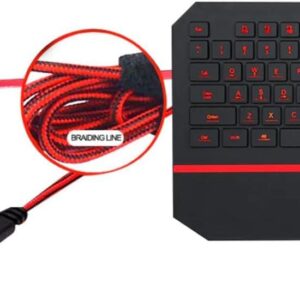 K502 RGB Silent Gaming Keyboard RGB LED Backlit,104 Key with Wrist Rest