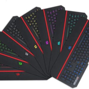 K502 RGB Silent Gaming Keyboard RGB LED Backlit,104 Key with Wrist Rest