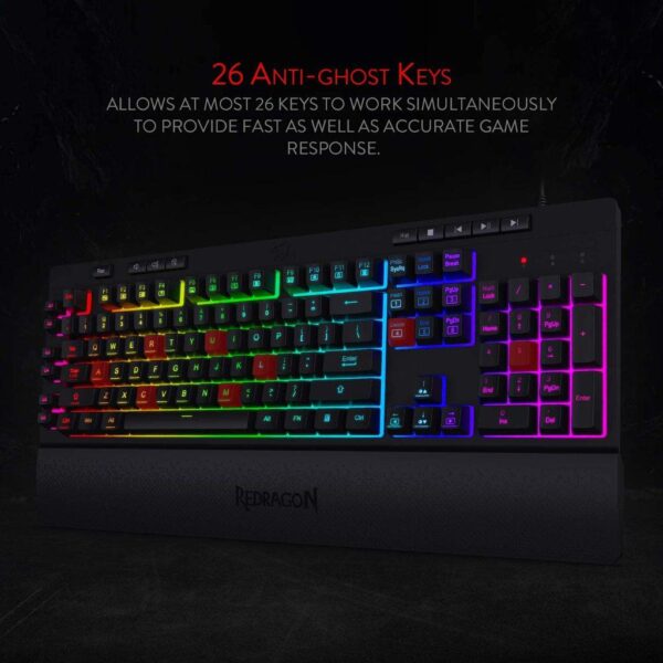K512 Shiva RGB Gaming Keyboard (Black) - Image 5