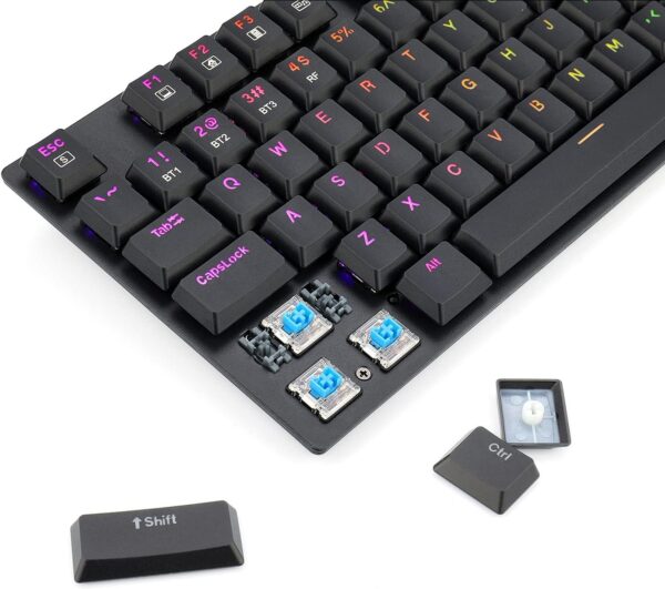 K535 APAS Gaming Mechanical Keyboard - Low Profile Blue Switches -Black - Image 2