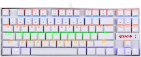 ⁦K552 Rainbow Mechanical Gaming Keyboard (Red Switch 87 Key TKL Design, White), USB⁩ - الصورة ⁦7⁩