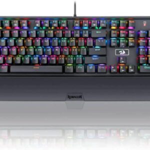 K567 Rahu RGB Aircraft-Grade Aluminium Construction Mechanical Gaming Keyboard with Blue Mechanical Switches and Detachable Palm Rest