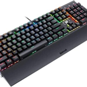 K567 Rahu RGB Aircraft-Grade Aluminium Construction Mechanical Gaming Keyboard with Blue Mechanical Switches and Detachable Palm Rest