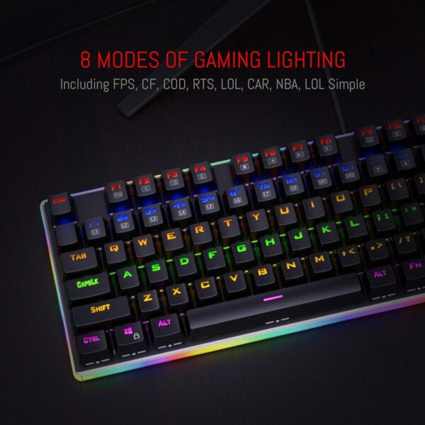 ⁦K577R Kali Gaming Mechanical Keyboard - Red Switches (Black)⁩ - الصورة ⁦4⁩