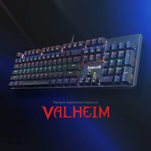 K608-R Valheim Rainbow Mechanical Gaming Keyboard RED Switch