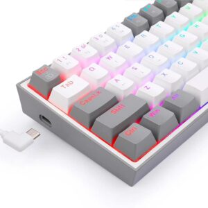 K617 Fizz RGB White-Grey Mechanical Tournament Keyboard 60%