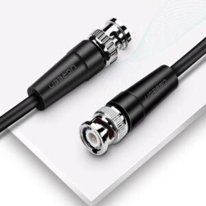 BNC Male to Male Cable Nickel-Plated Connector 1.5m