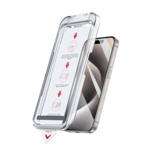 iPhone 15 Pro Max TG17 AutoKit Glass Screen Protector - Black