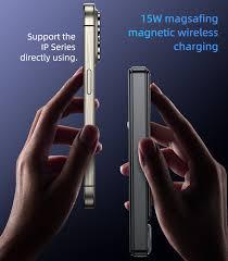 YP57 10000mAh 15W Magnetic Wireless Fast Charging Transparent Power Status Indicator Power Bank