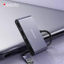 Hb13 0.15m Usb C Hub Aluminum Type C fast data transmission