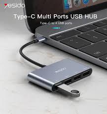 Hb13 0.15m Usb C Hub Aluminum Type C fast data transmission
