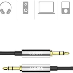 Powerline 3.5mm Male to Male Audio Cable 4ft, Black