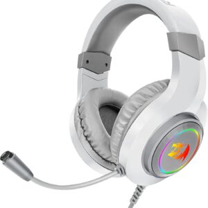 Hylas RGB Wired Gaming Headset with Microphone (H260, White)
