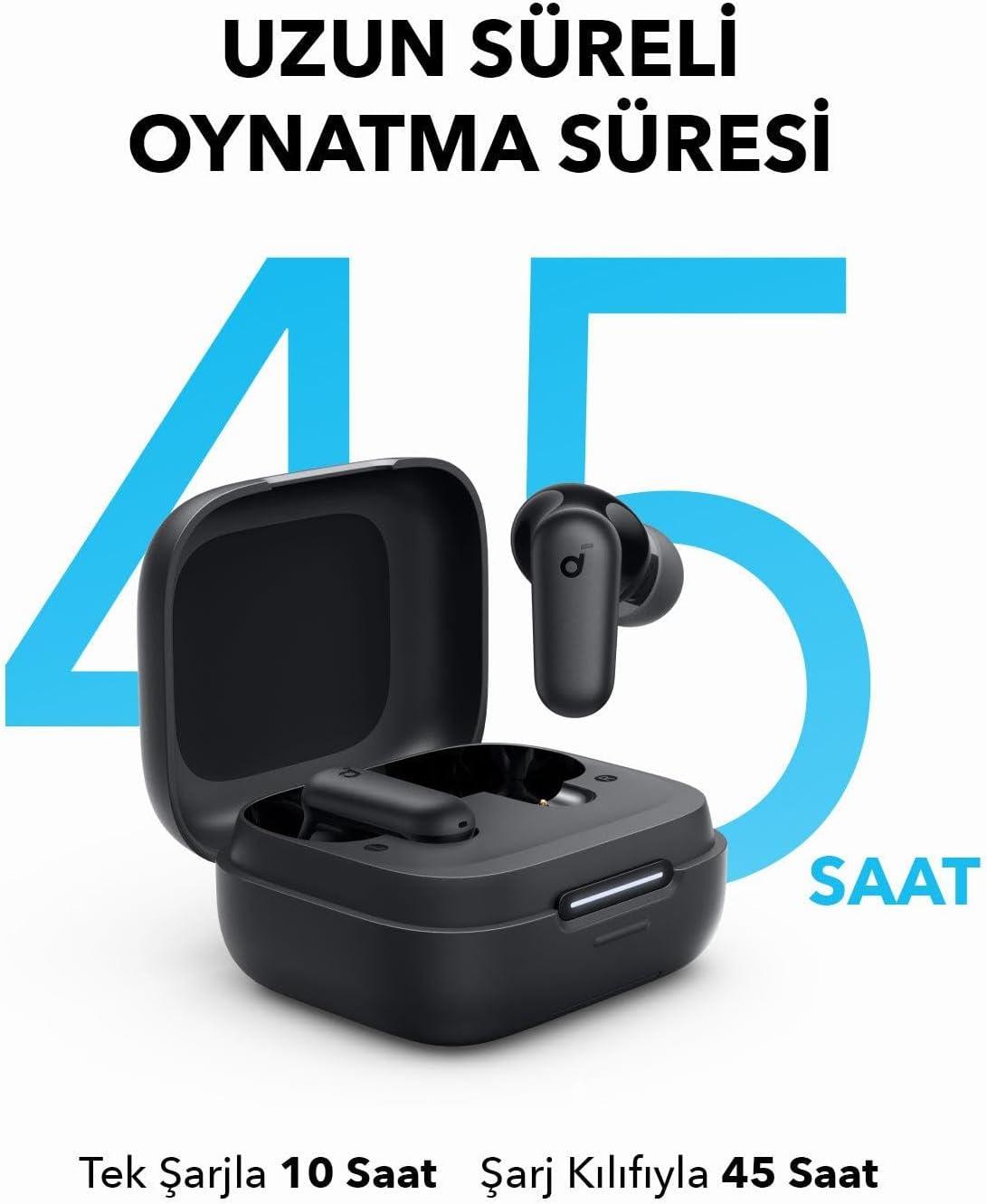 Soundcore R50i NC Wireless Bluetooth Headphones - Black - الصورة 2