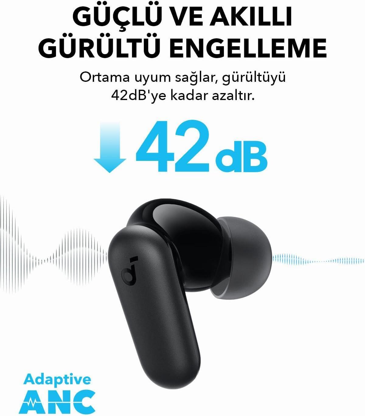 Soundcore R50i NC Wireless Bluetooth Headphones - Black - الصورة 3