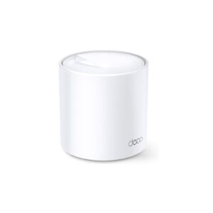TP-Link AX1500 Whole Home Mesh Wi-Fi 6 System , Wi-Fi 6 speeds up to 1,500 Mbps—1,201 Mbps on 5 GHz and 300 Mbps on 2.4 GHz.