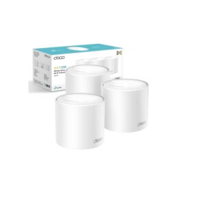 TP-Link AX1500 Whole Home Mesh Wi-Fi 6 System , Wi-Fi 6 speeds up to 1,500 Mbps—1,201 Mbps on 5 GHz and 300 Mbps on 2.4 GHz.