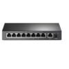 TP-Link 9 Port Fast Ethernet 10/100Mbps PoE Switch | 8 PoE+ Ports @65W | Sturdy Metal w/Shielded Ports