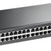 48-Port 10/100M Switch, 24 10/100M RJ45 Ports, 1U 13-inch Rack-mountable Steel Case