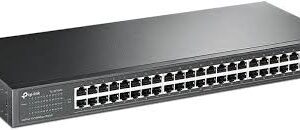 48-Port 10/100M Switch, 24 10/100M RJ45 Ports, 1U 13-inch Rack-mountable Steel Case