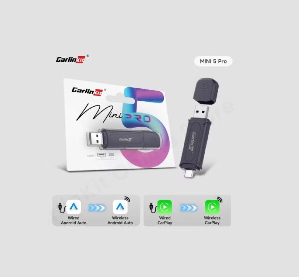 Carlinkit 5.0 SE Pro Wireless Android Auto & CarPlay Adapter,Convert Wired to Wireless for OEM Vehicles