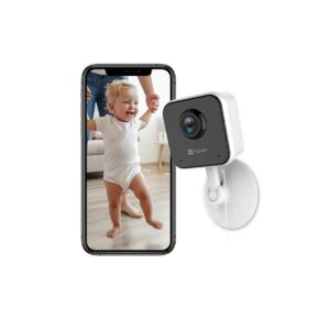 EZVIZ H1C Smart Home Wi-Fi Camera, 1080p Wi-Fi, Baby Monitor Mini Camera with Night Vision, Two Way Talk