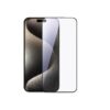 JoyRoom iPhone 16 Pro Max Screen Protector 6.9 Inch 2.5D Full Screen with Black Edge, Military-Grade Protection, Scratch Resistant, Anti-Fingerprint, Bubble Free, Case Friendly Clear/Black
