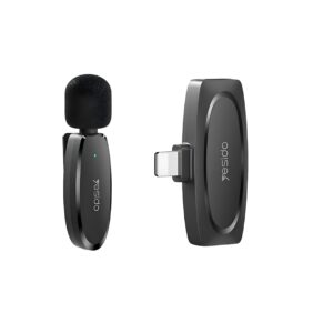 Yesido KR12 Low Latency Wireless Microphone with 8 Pin Receiver Black